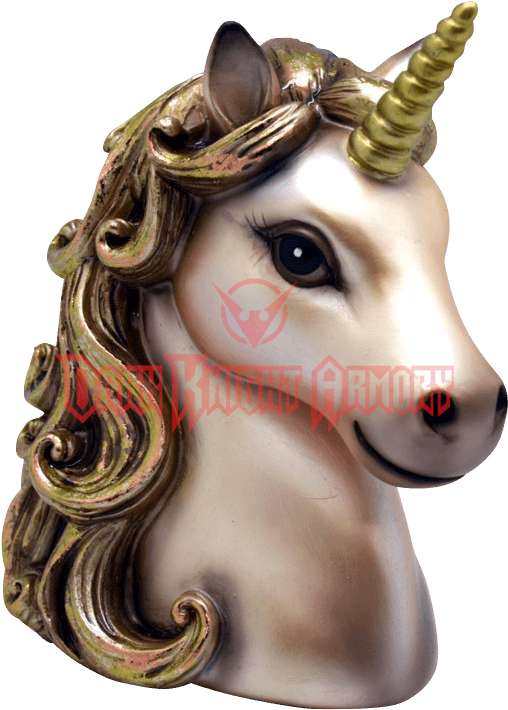 Golden Unicorn Head (709x709), Png Download