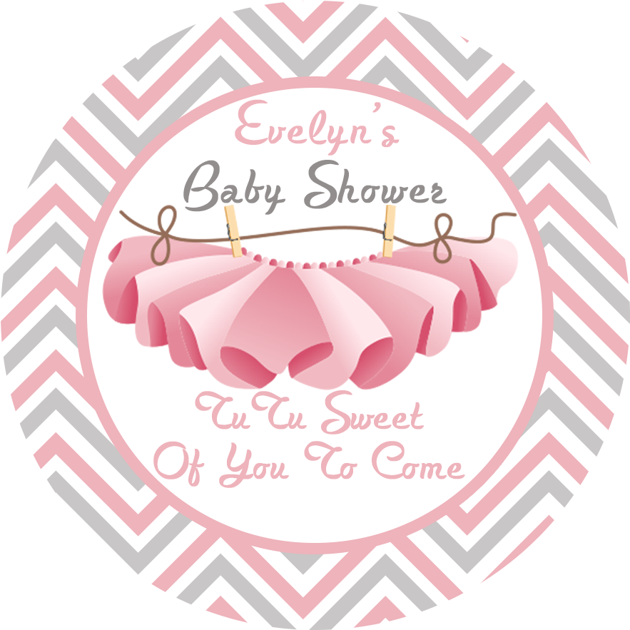 $6 - - Stickers Ballet Baby Shower (900x900), Png Download