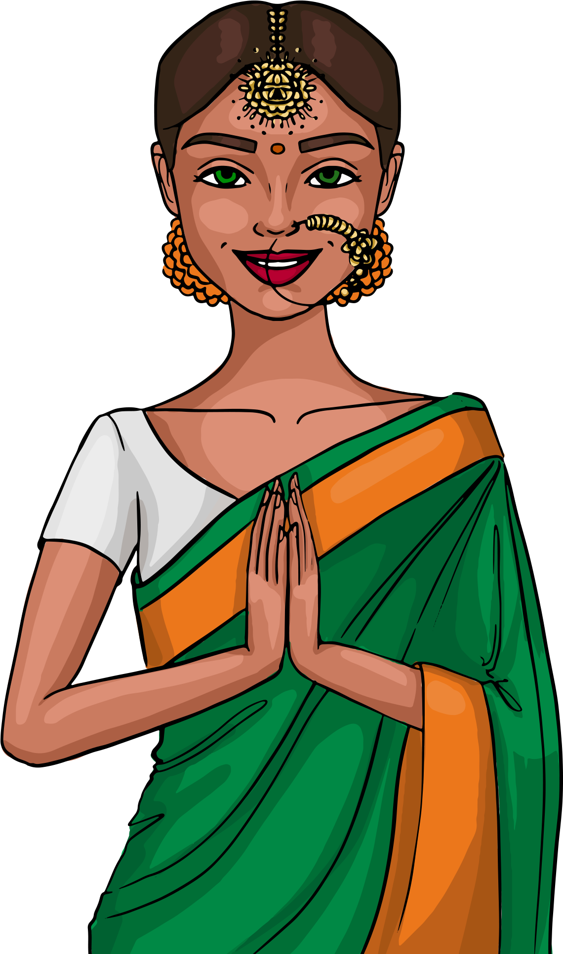 Download - Indian Girl Png (2048x2048), Png Download