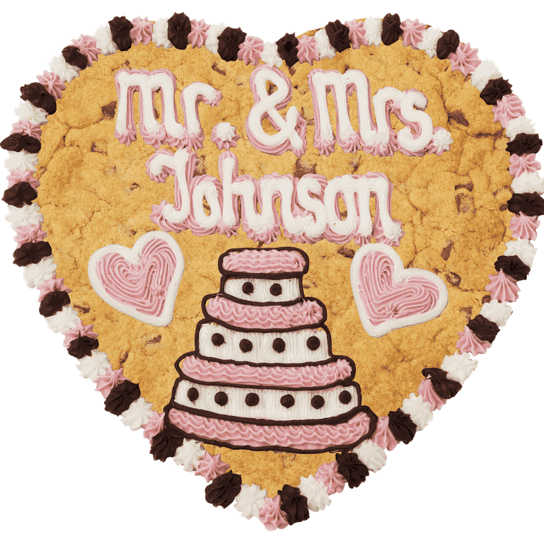Mr & Mrs - Millies Cookie Cake (769x769), Png Download