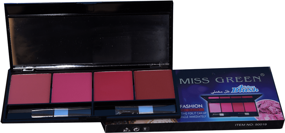 Miss Green 4 Color Blush - Eye Shadow (1000x1000), Png Download