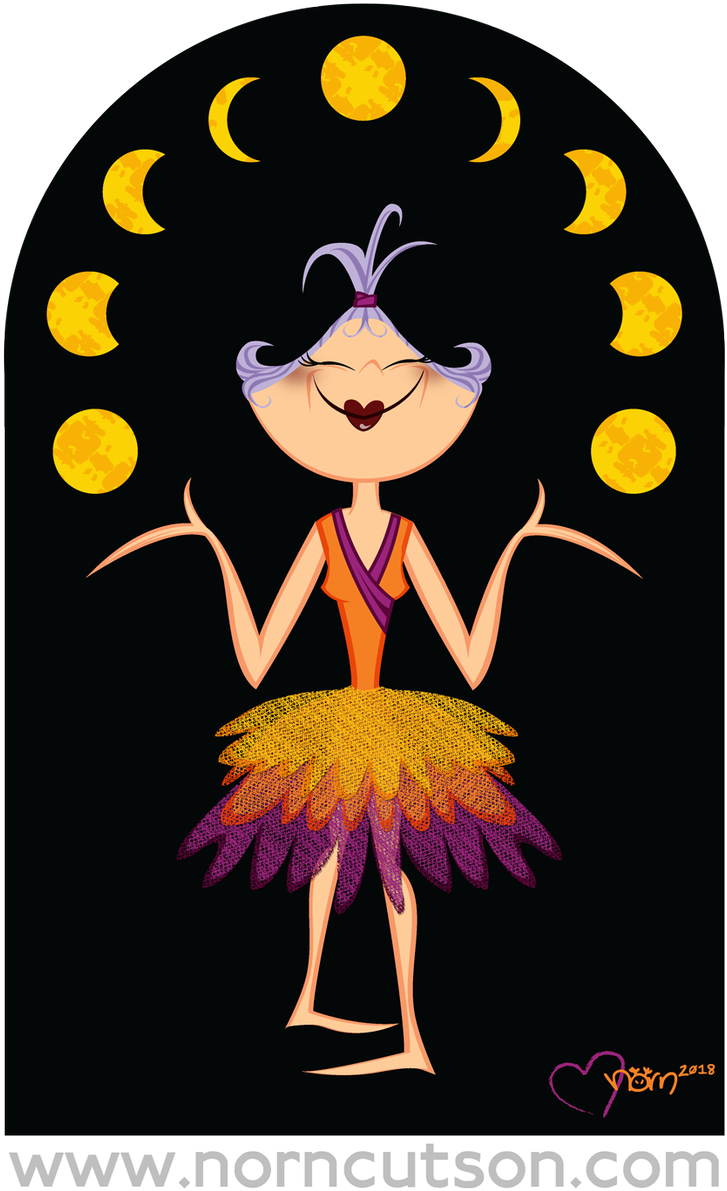 Illustration Inspired By Ann Magnuson's The Sun - Intermitentes De Led Harley (784x1200), Png Download