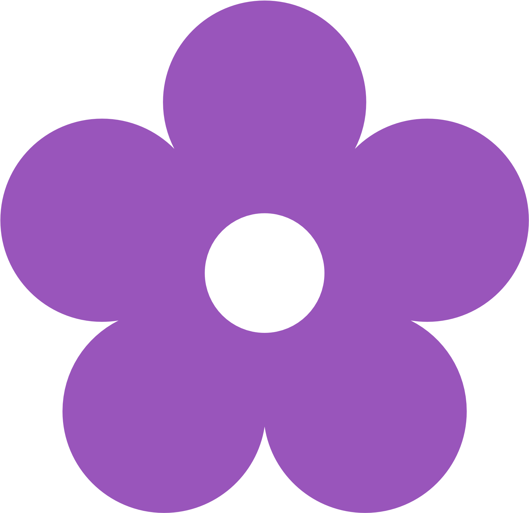Lilac Flower Clip Art - Purple Flower Clipart (1969x1952), Png Download