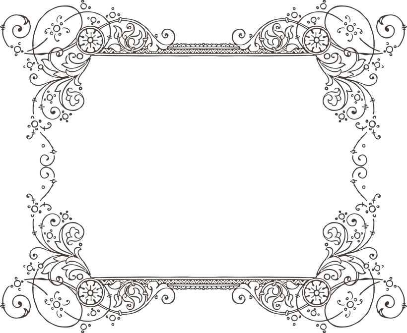 Vintage Borders Png (820x672), Png Download