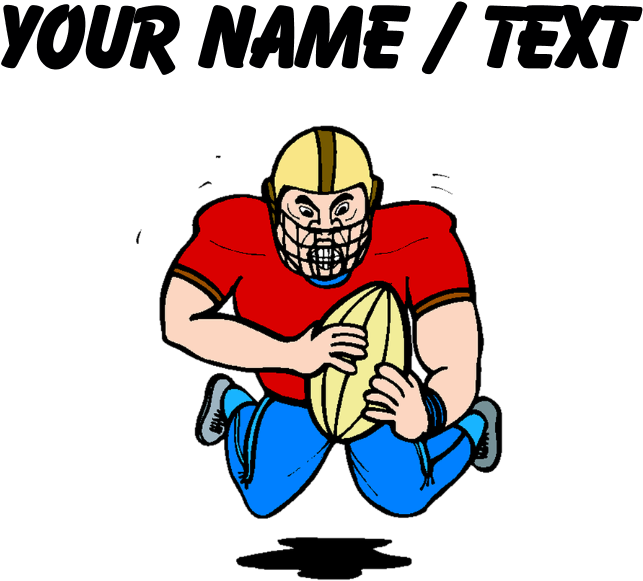 Custom Cartoon Football Player Shot Glass - Reindeer Laying Down Silhouette (700x700), Png Download