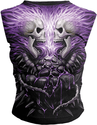 Zoom - Flaming Spine Allover T-shirt (555x555), Png Download