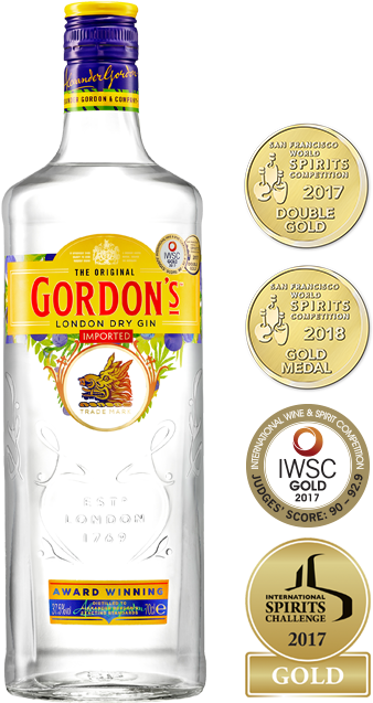 Gordon's London Dry Gin Export - Vodka (645x645), Png Download