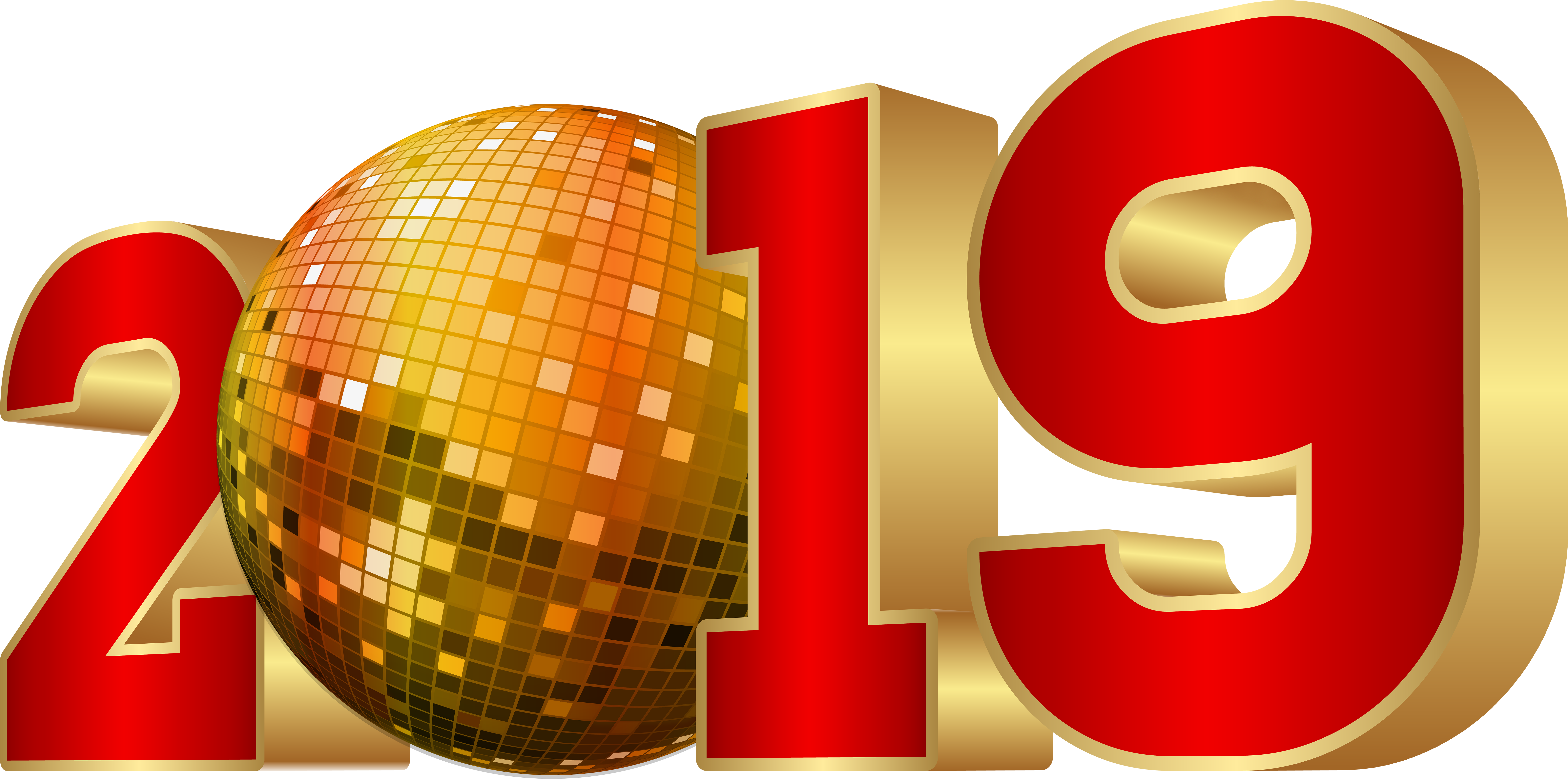2019 Party New Year Png Image Gallery Yopriceville - 2019 New Year Png (8000x4022), Png Download