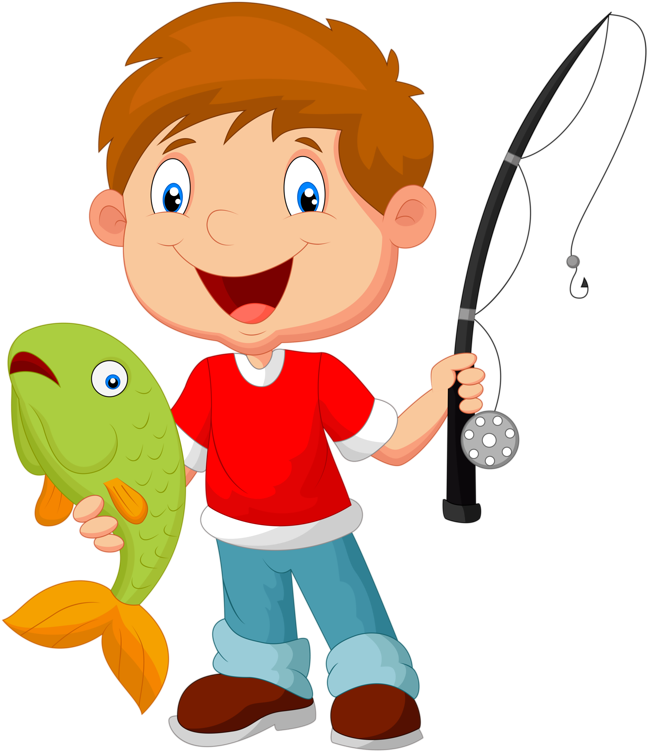 Фото, Автор Soloveika На Яндекс - Kid Fishing Clipart (658x800), Png Download