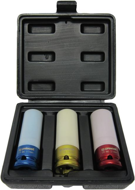 Box Of 3 Sockets For 1/2" Square Impact Wrenches - Airsoft Gun (800x800), Png Download