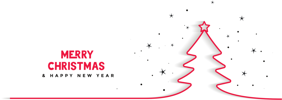 Christmas-mos - Minimalist Christmas Background Template (1000x400), Png Download