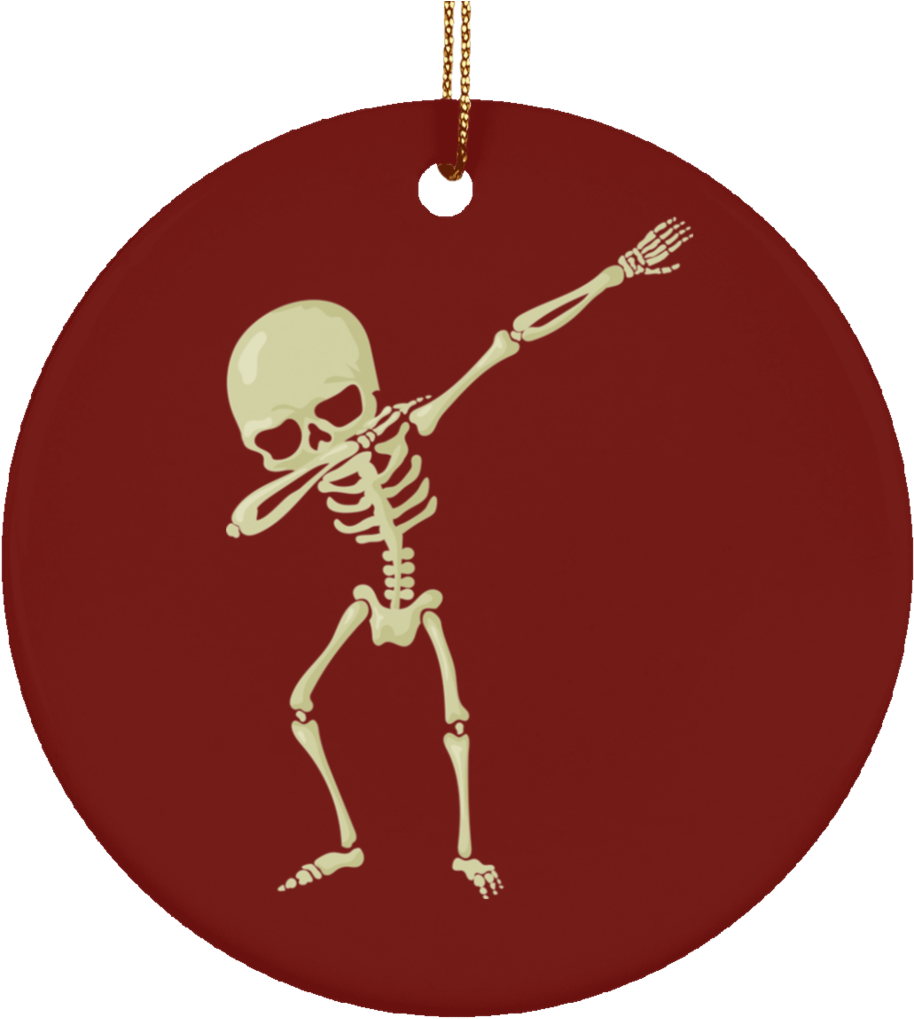 Halloween Skeleton Dabbing Christmas Tree Ornaments, - Gloucester Road Tube Station (1024x1024), Png Download