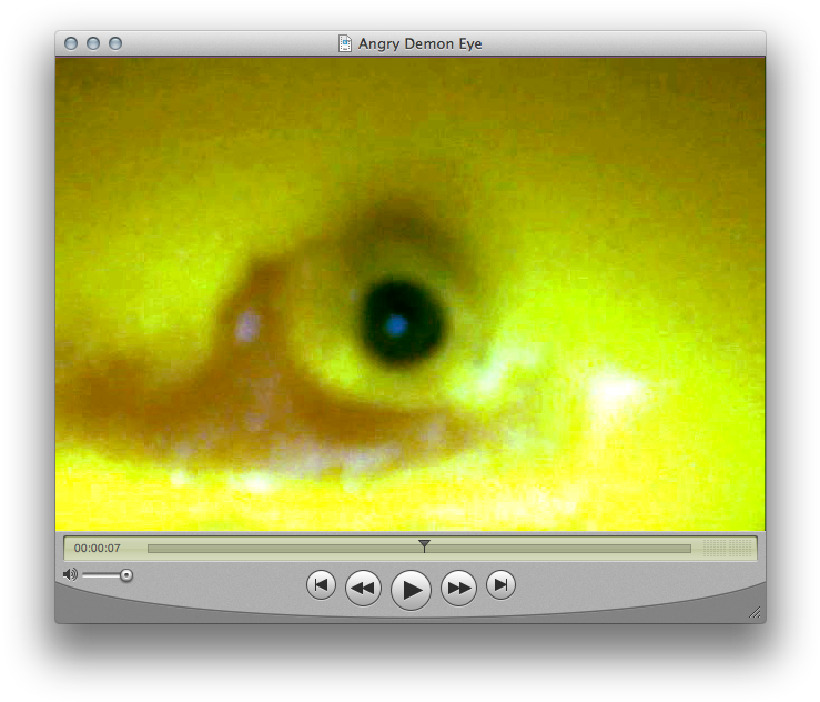 The Eye Of A Demon Peers Through A Hole In A Lid Fastened - 24 Hour Clock (754x647), Png Download