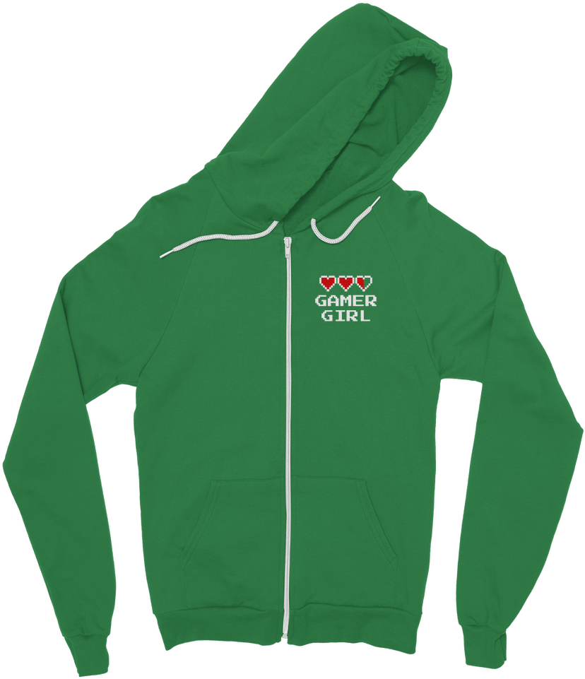 Gamer Girl Video Game ﻿classic Adult Zip Hoodie - Sweatshirt (1024x1024), Png Download