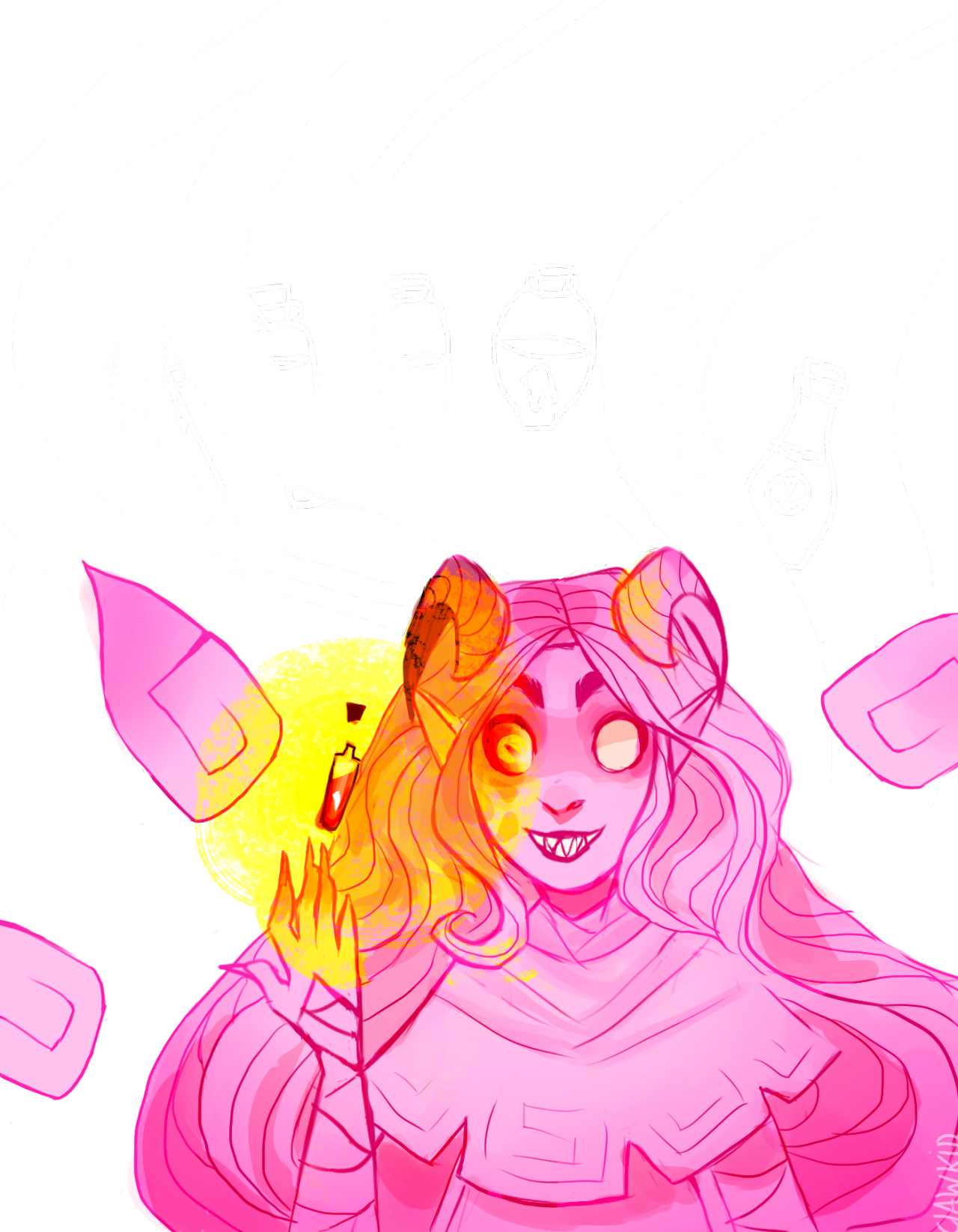 Anime Devil, Michelle Czajkowski, Demon Pics, Avas - Illustration (1280x1646), Png Download