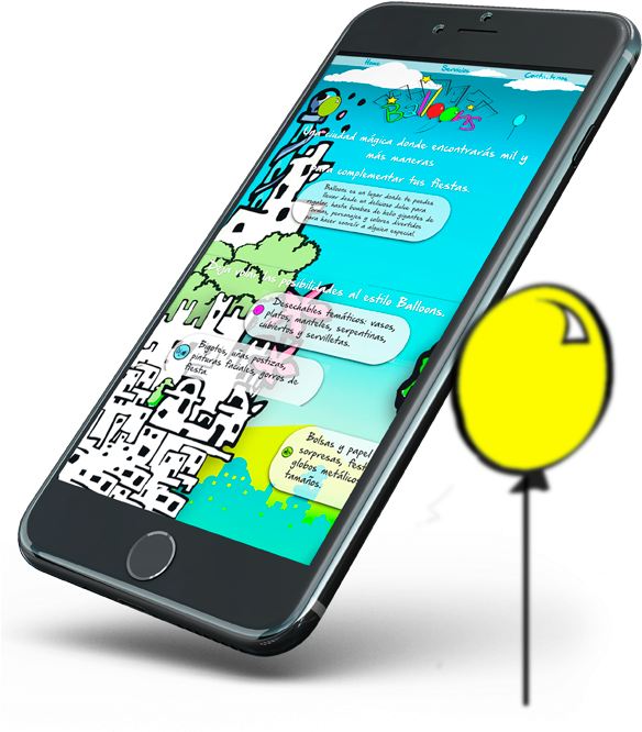Balloons - Iphone (592x665), Png Download