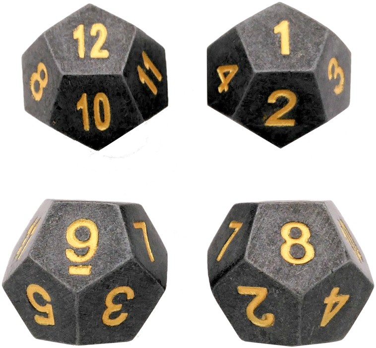 4 Pack Of D12 - Dice Game (1024x1024), Png Download