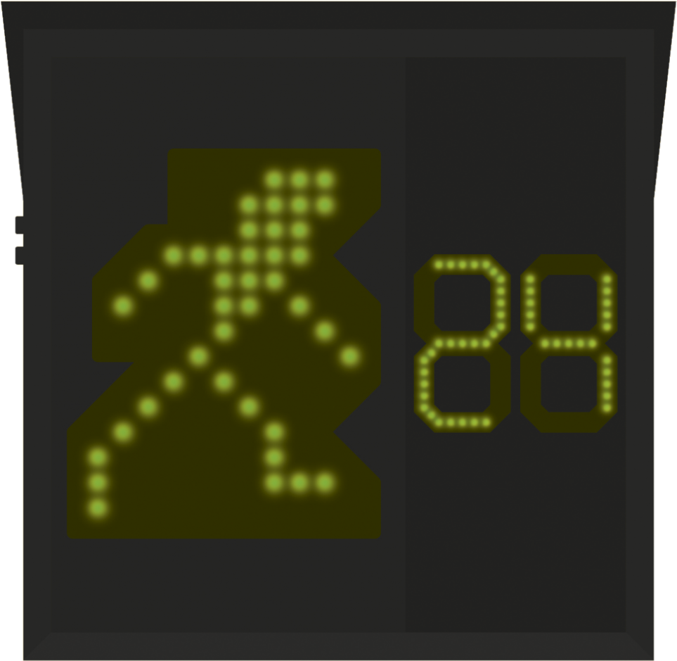 One To Be Passing The Time Of Pedestrian Passage And - Display Device (1024x1007), Png Download