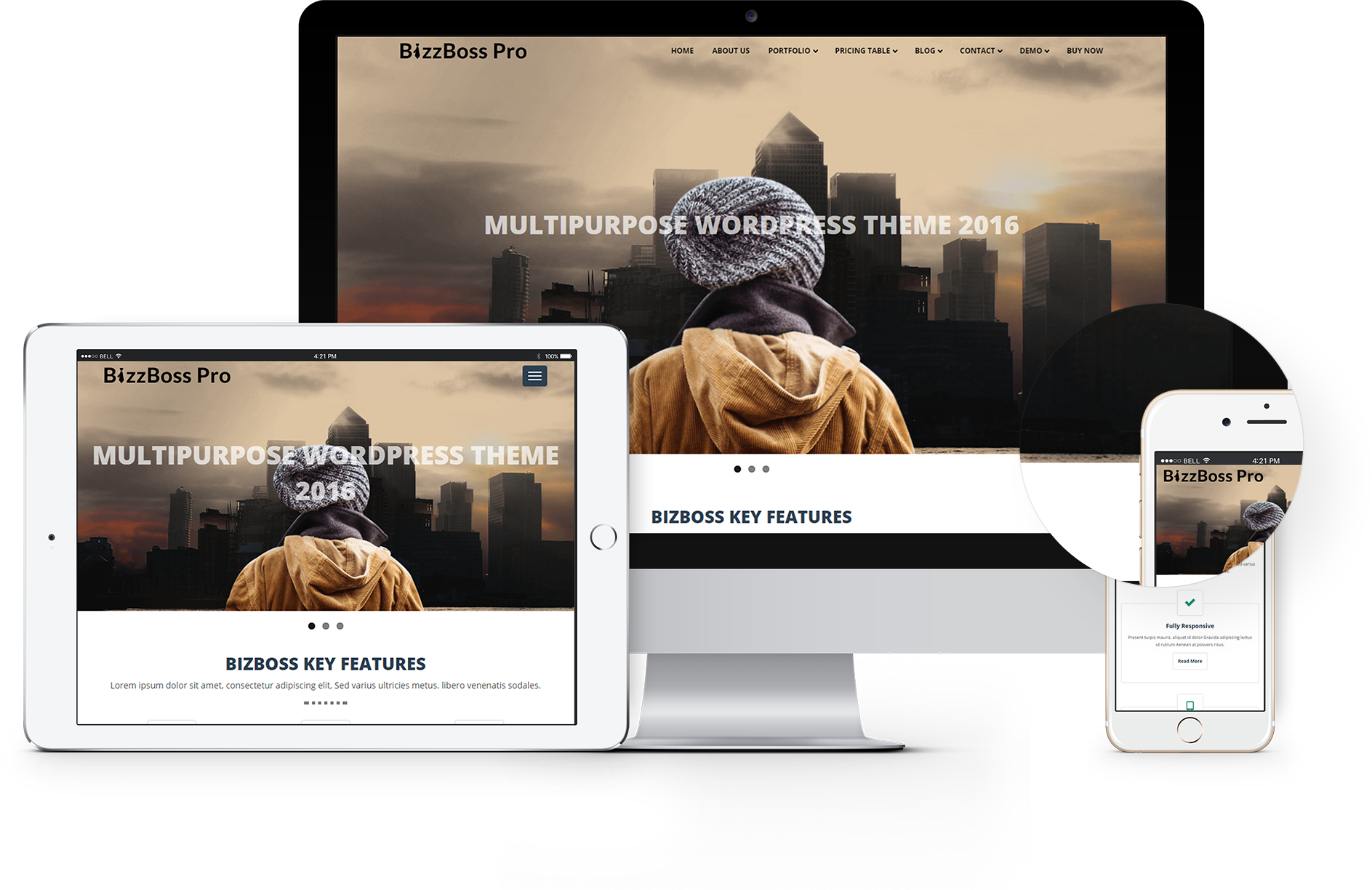 Fully Responsive & Clean Design - Website (1887x1224), Png Download