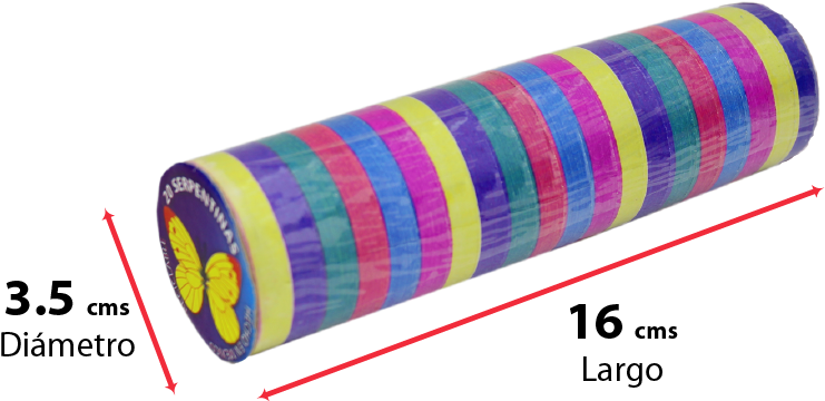 Serpentina Multicolores Sólidos Rollo C/20pzas - Inflatable (800x800), Png Download