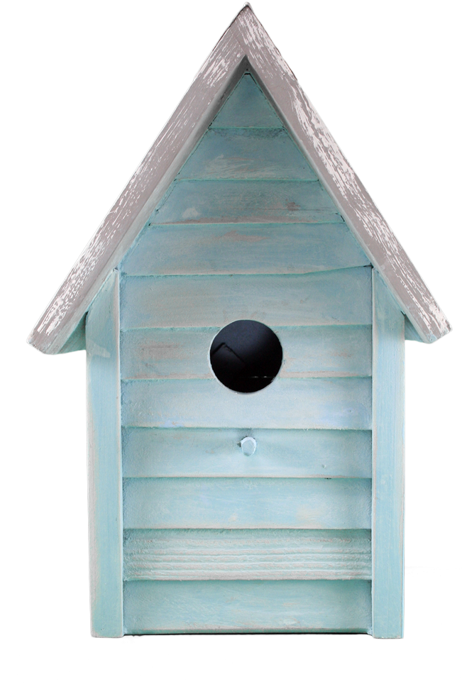 Beach Cottage Birdhouse Blue - Shed (1000x1000), Png Download