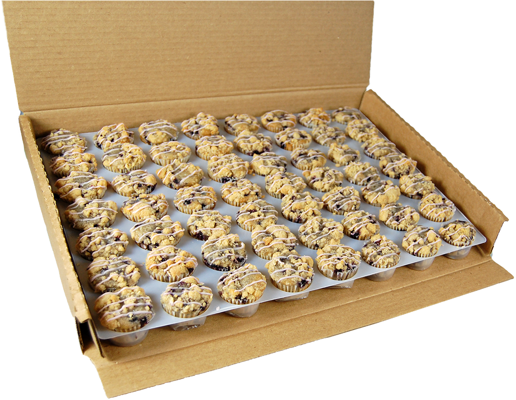 Mini Blueberry Muffins Boxed Left - Mahjong (1200x926), Png Download