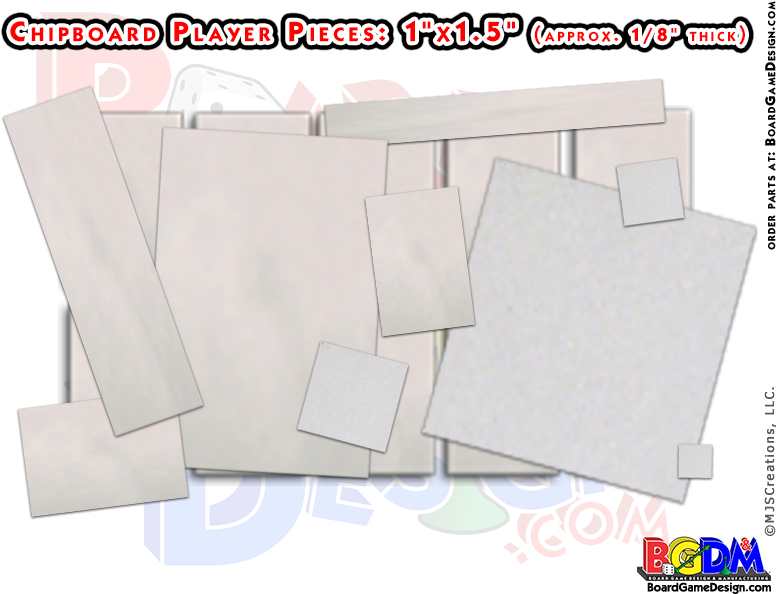 Chipboard Pieces, Make Your Own Game Pieces - Quad Fold Board Game (800x600), Png Download