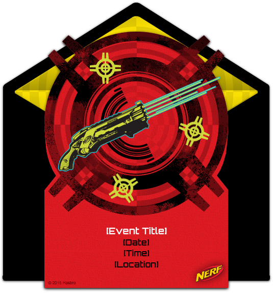 Free Nerf Invitations Adventure-packed Nerf Online - Twilight Sparkle Invitation (650x650), Png Download