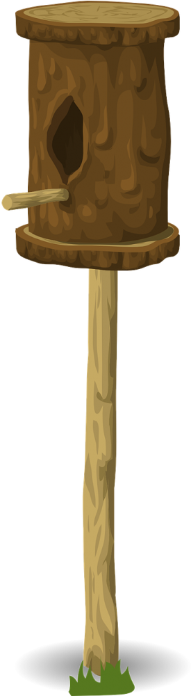 Bird - Bird House Transparent Background (500x1000), Png Download
