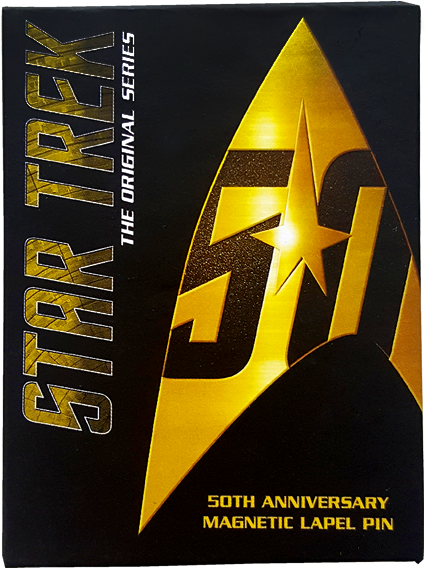 50th Anniversary Replica Badge - Star Trek (600x600), Png Download