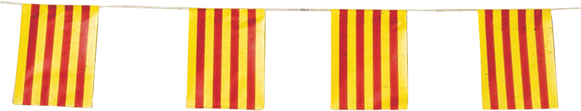 Banderas Cataluña Para Pueblos En Fiestas - Banderas Fiestas (1147x269), Png Download