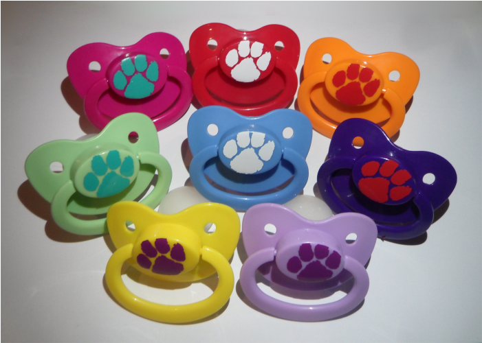 Paw Print Adult Pacifier - Baby Toys (700x850), Png Download