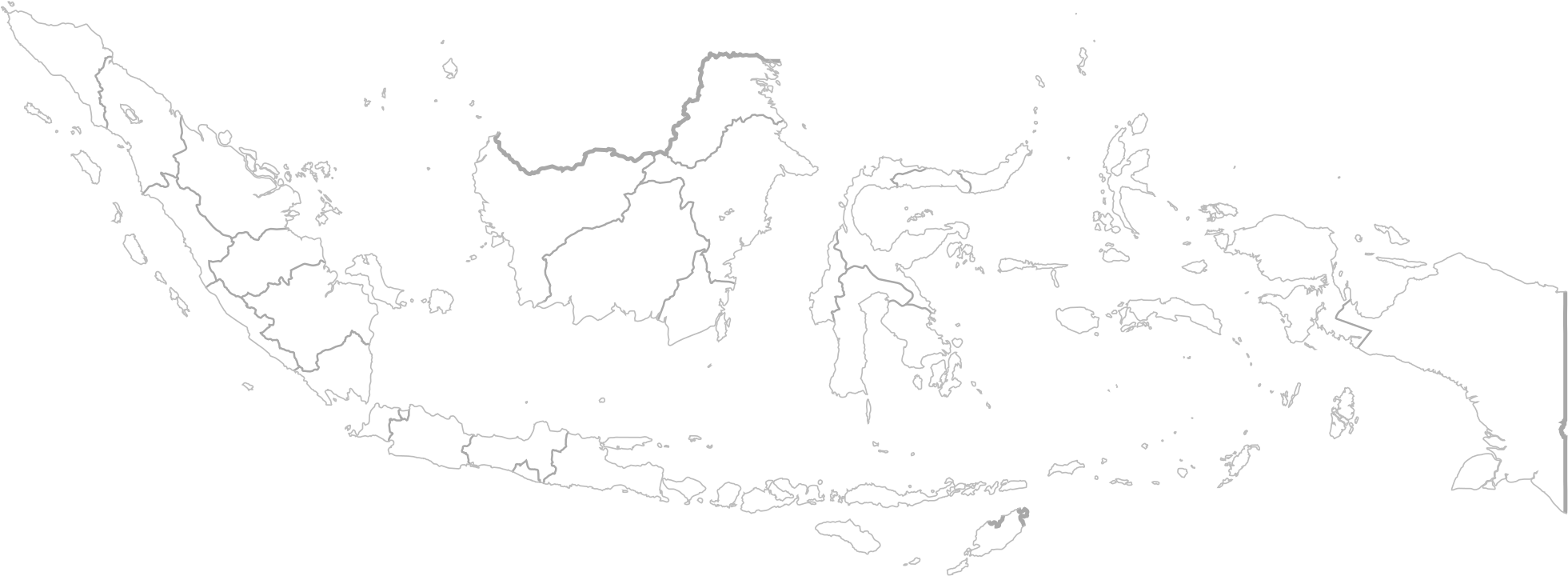 Open - Map Of Indonesian Bali (2000x767), Png Download