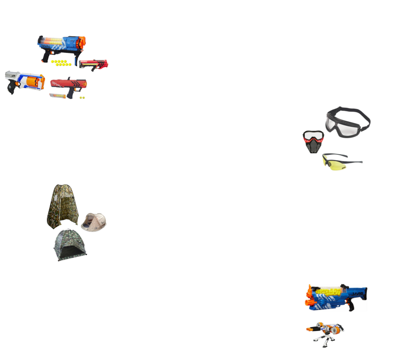 Nerf Wars Parties At Activity Ni - Circle (829x723), Png Download