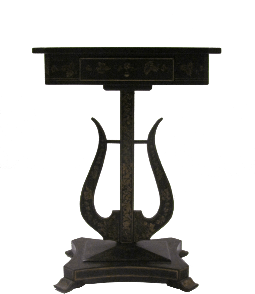 Artisan Studios Lyre Table - End Table (1124x1124), Png Download