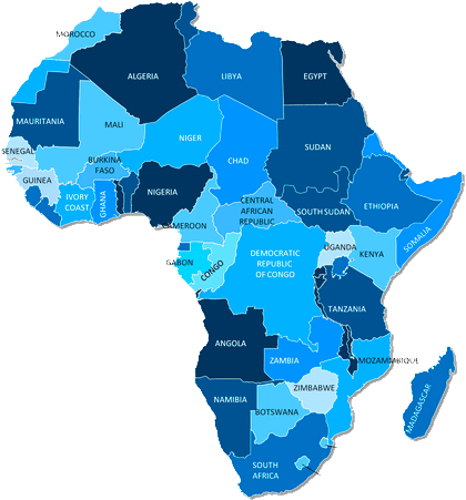 Africa - Africa Map (720x540), Png Download