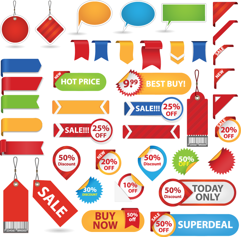 Decorative Sheet Label Euclidean Vector Taobao Promotional - Best Buy 淘宝 (814x802), Png Download