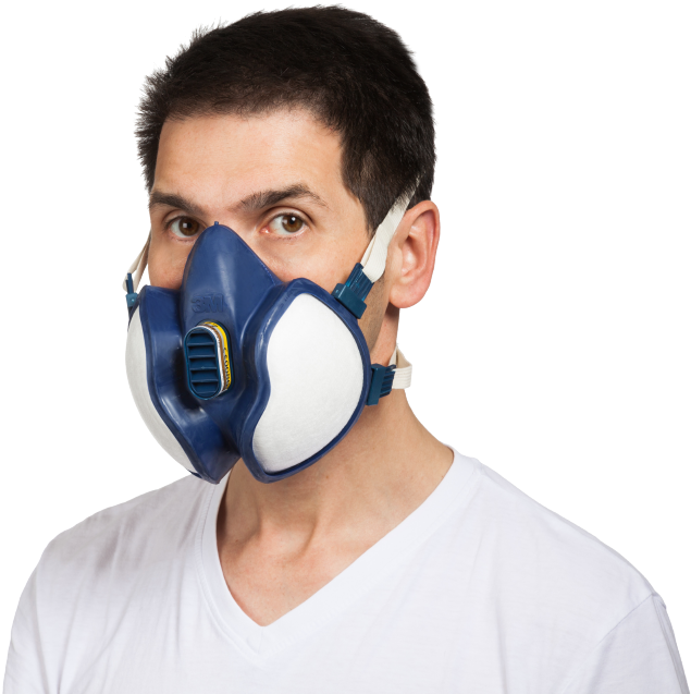 Breathing Protection Half Mask Ffabe1p2sl - Oxygen Mask (1000x667), Png Download