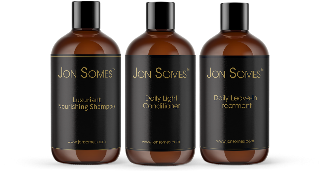 Hair Care Trio - Glass Bottle (1200x628), Png Download