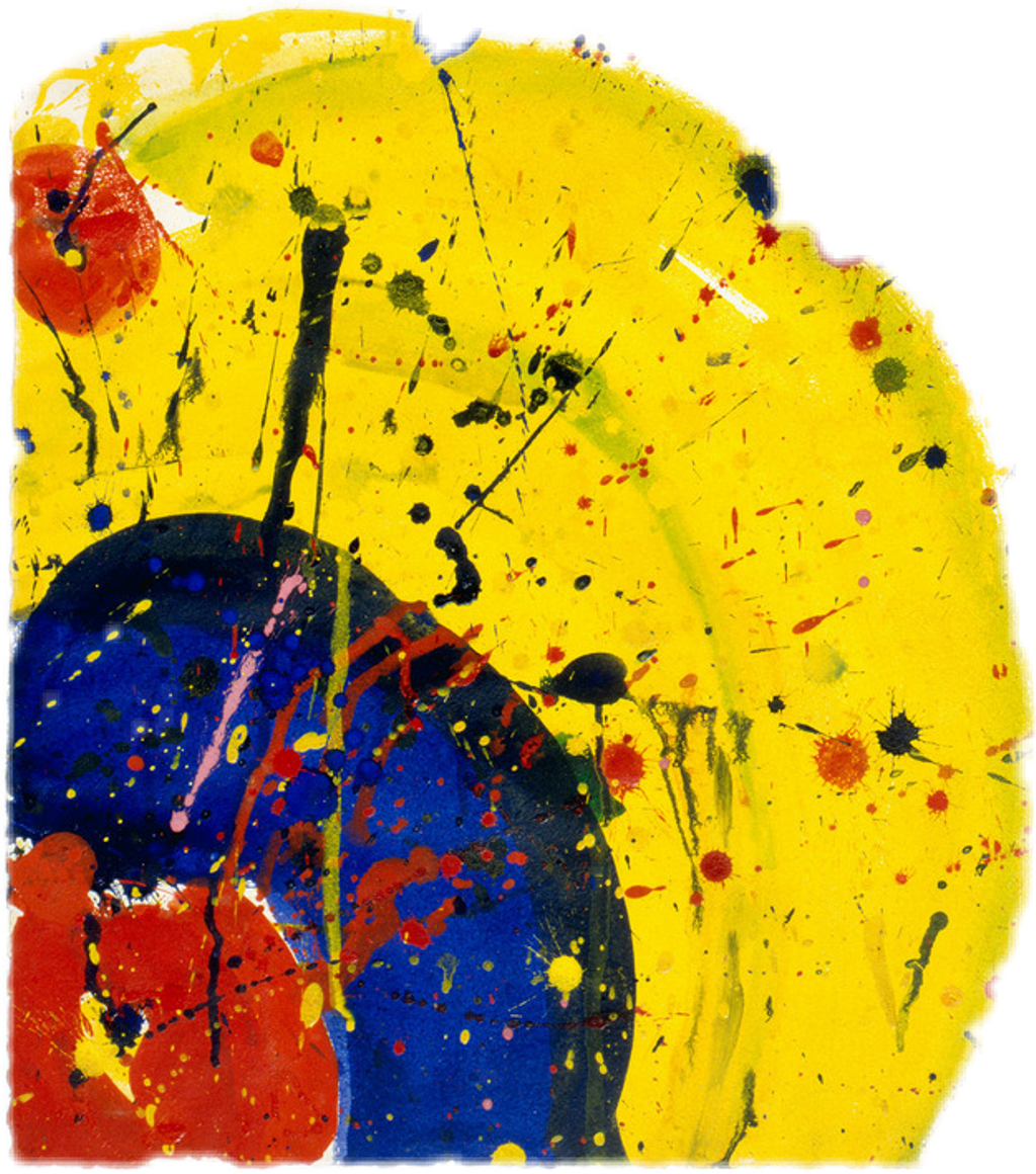 Red Yellow Blue Splatter Painting (1024x1160), Png Download