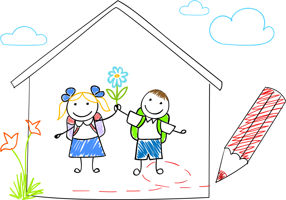 19 De Nuestros Niños Son De Edad Escolar Y Todas Las - Cartoon (1200x800), Png Download