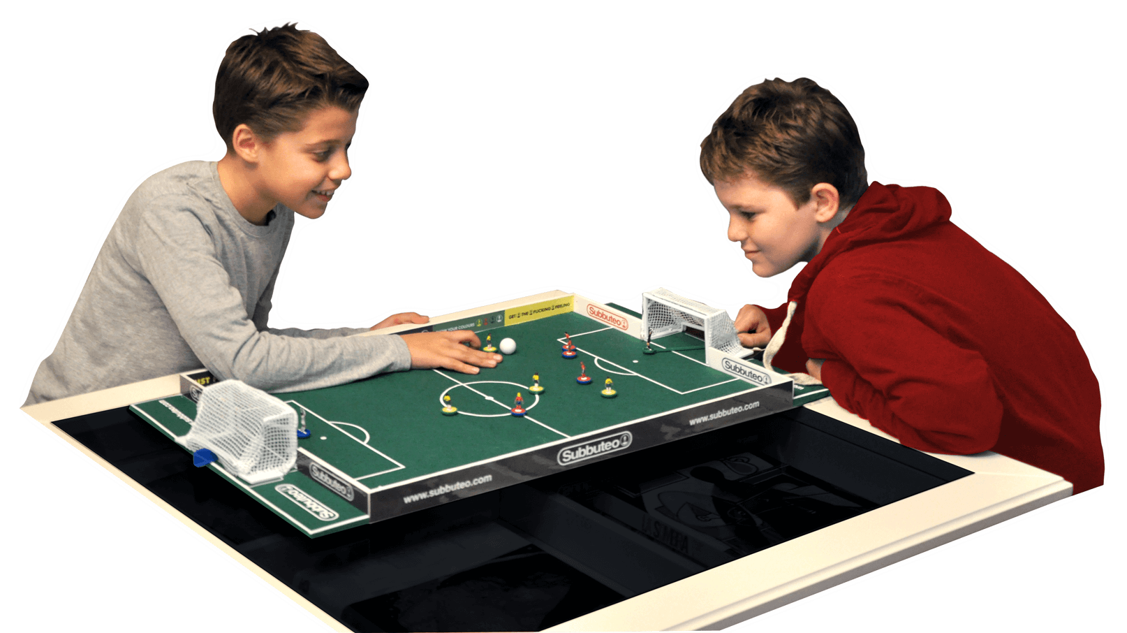 Niños Jugando Subbuteo 5 Vs 5 Indoor - Play (1698x1080), Png Download