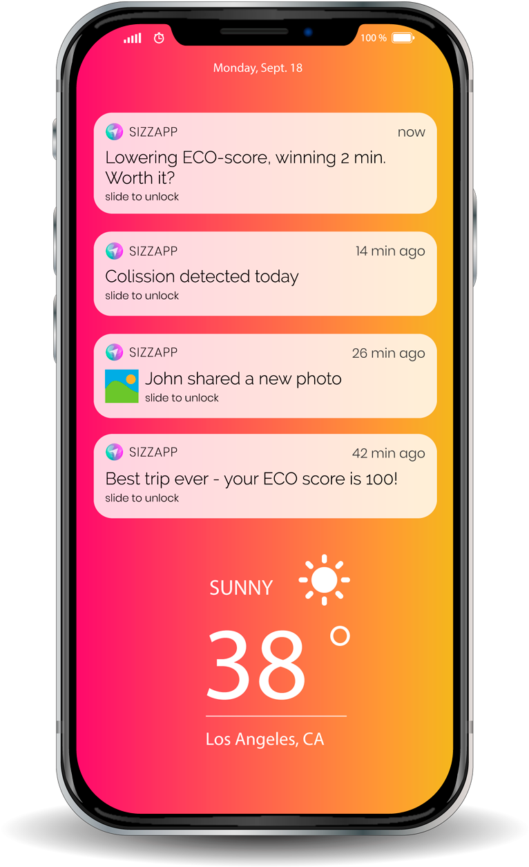 Immediate Vehicles Status Notifications - Smartphone (768x1300), Png Download