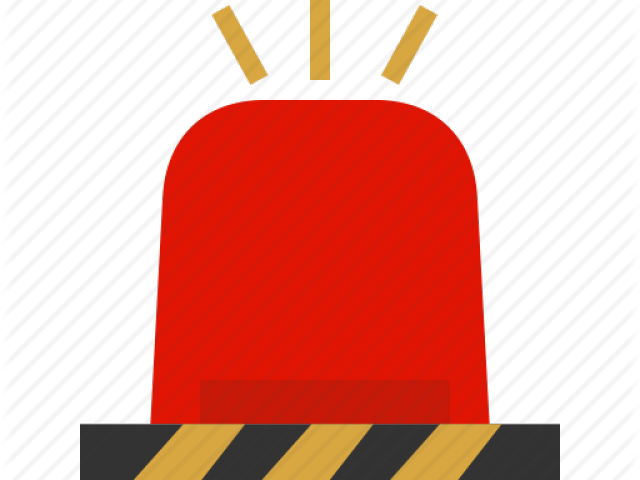 Light Blue Clipart Police Siren - Illustration (640x480), Png Download