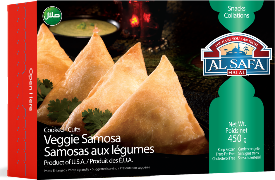Veggie Samosa - Al Safa (1000x661), Png Download
