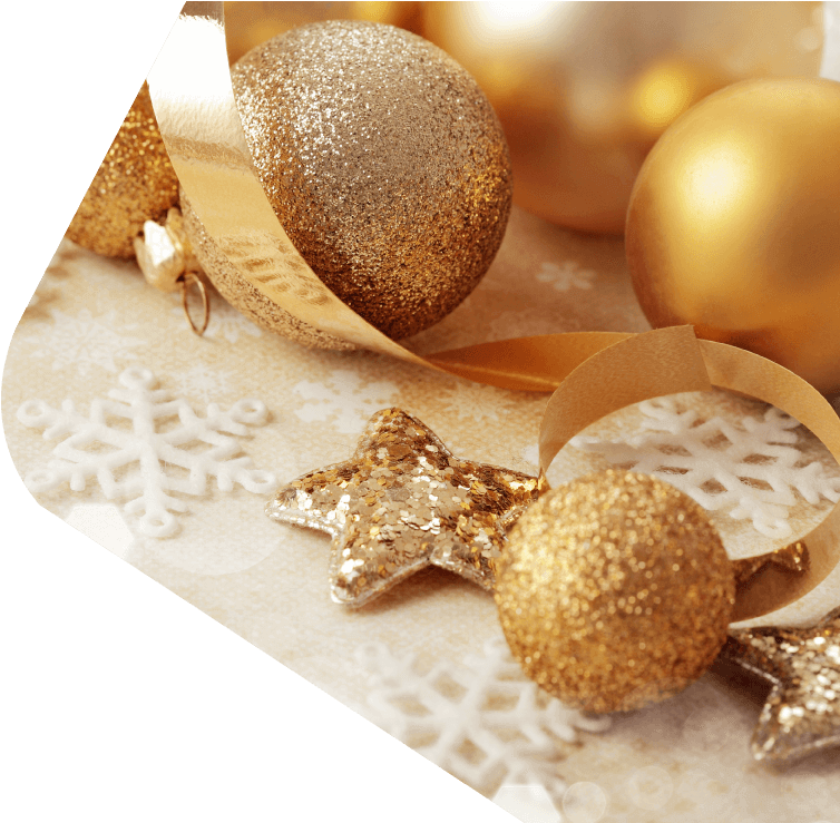 Conoce Más - Christmas Gold Glitter Decorations Png (1000x738), Png Download