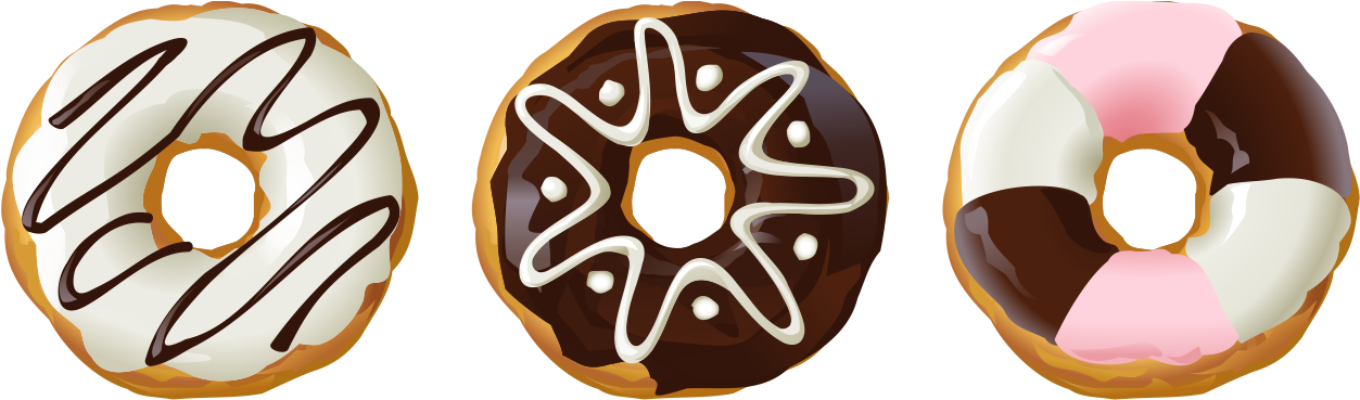 Download - Conjunto De Donas Animadas 13 (1452x497), Png Download