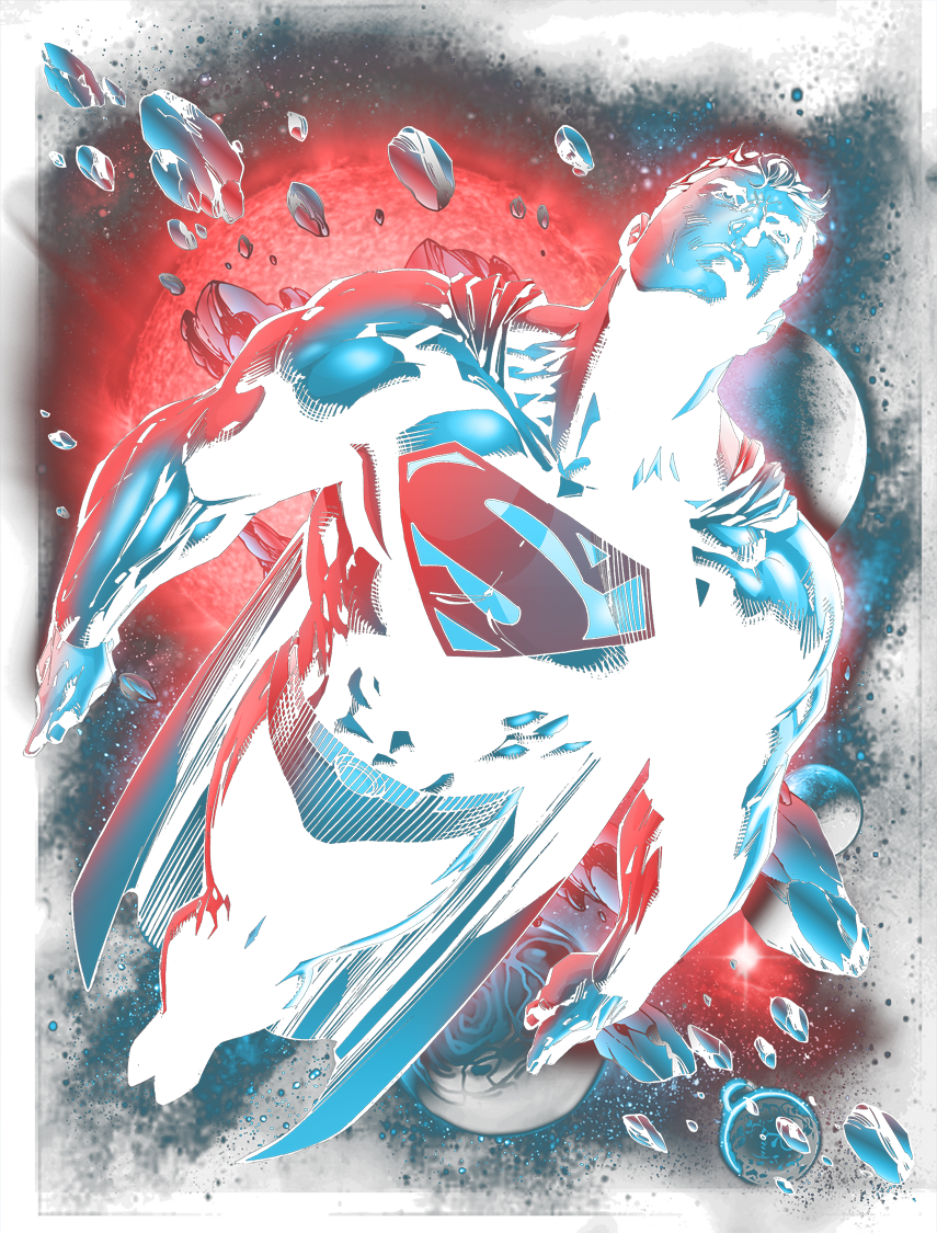 Superman Red Sun Youth Hoodie - Illustration (855x1125), Png Download