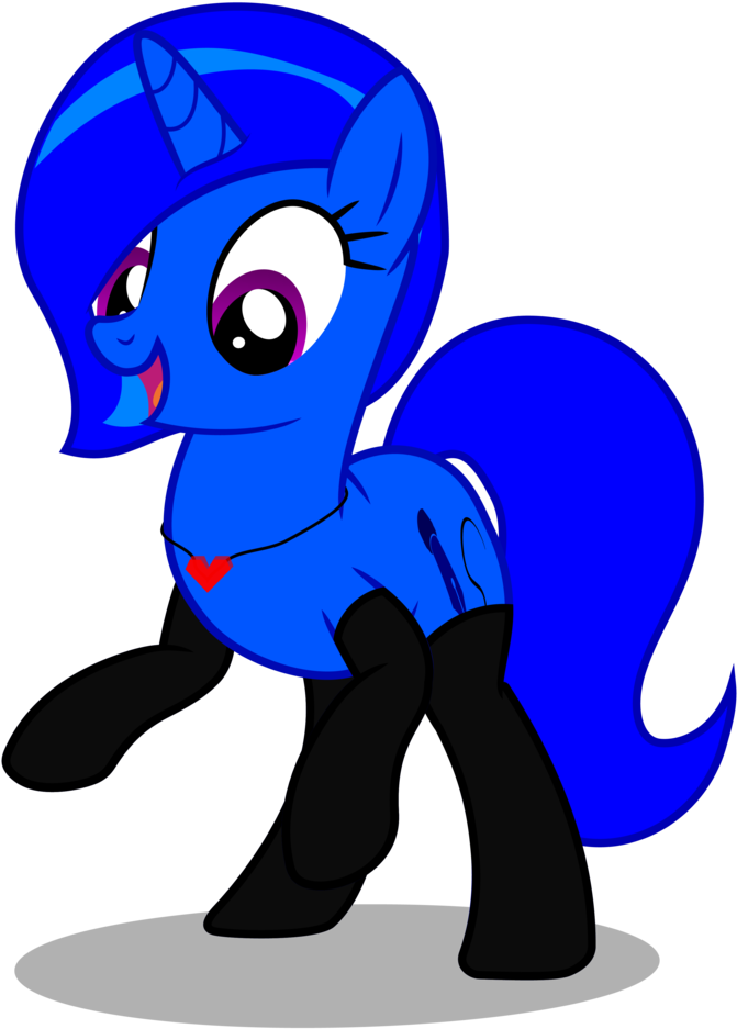 Blue-vector, Clothes, Heart, Jewelry, Necklace, Oc, - Cartoon (968x1024), Png Download