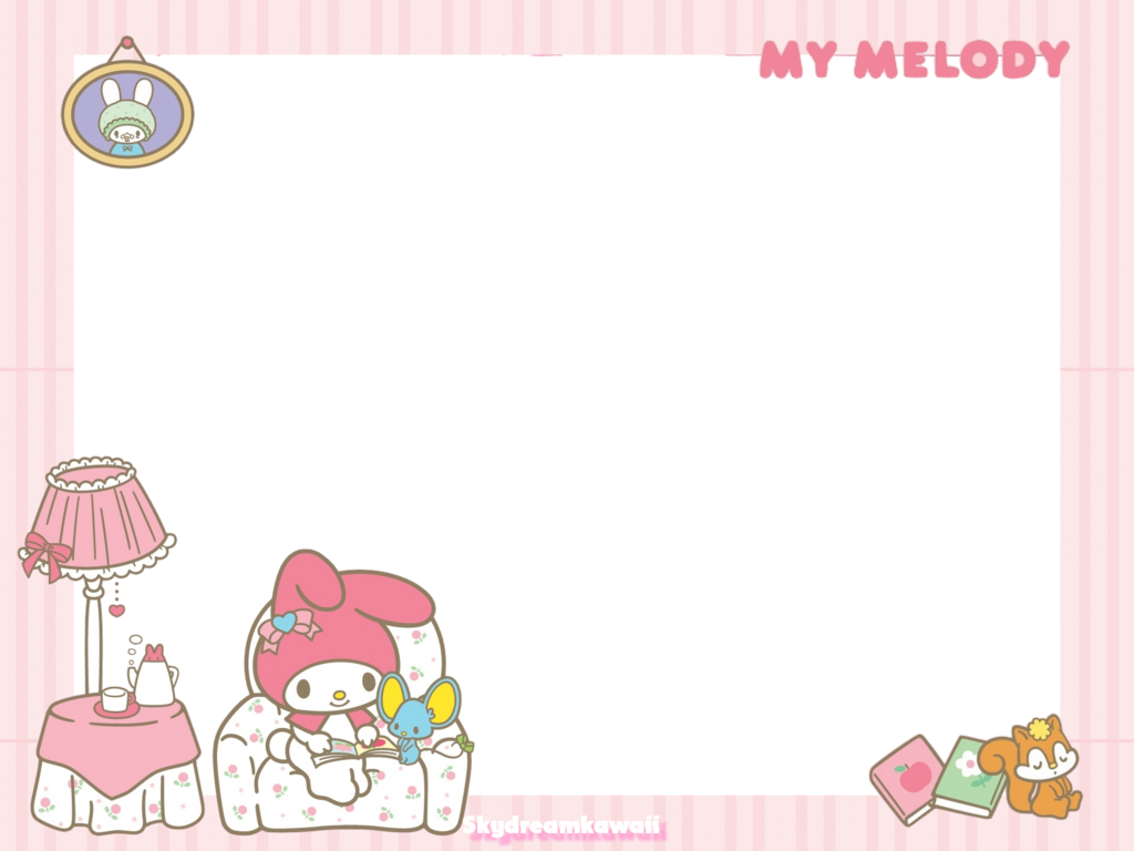 Kawaii Frame Png - My Melody Frame (1024x768), Png Download